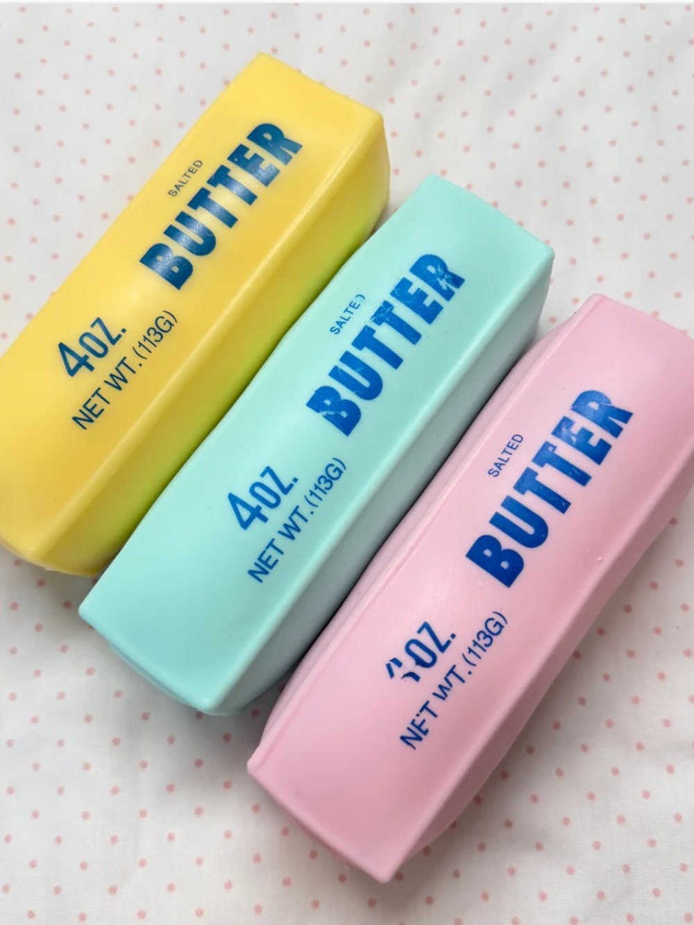 Crunchy Butter Squishy Fidget - Pink